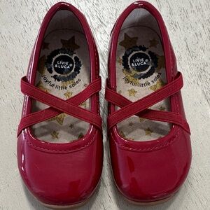 Livie & Luca Glossy Red Dress Shoes for Kids